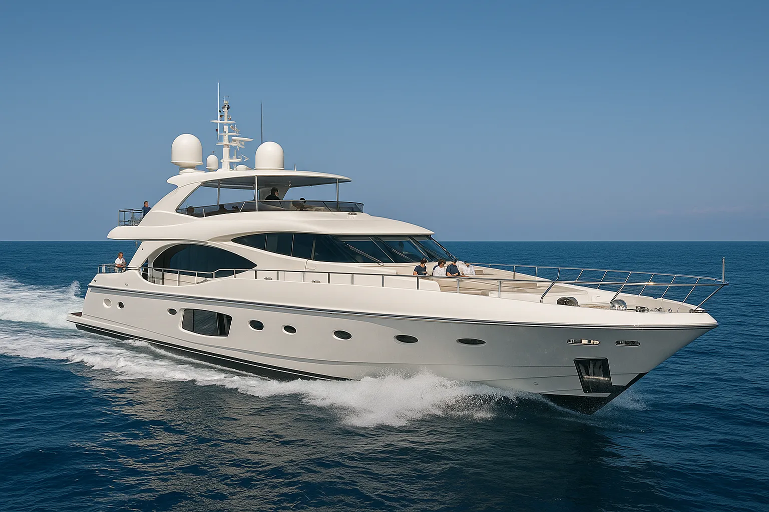 Yachts de + de 20m avec équipage complet
